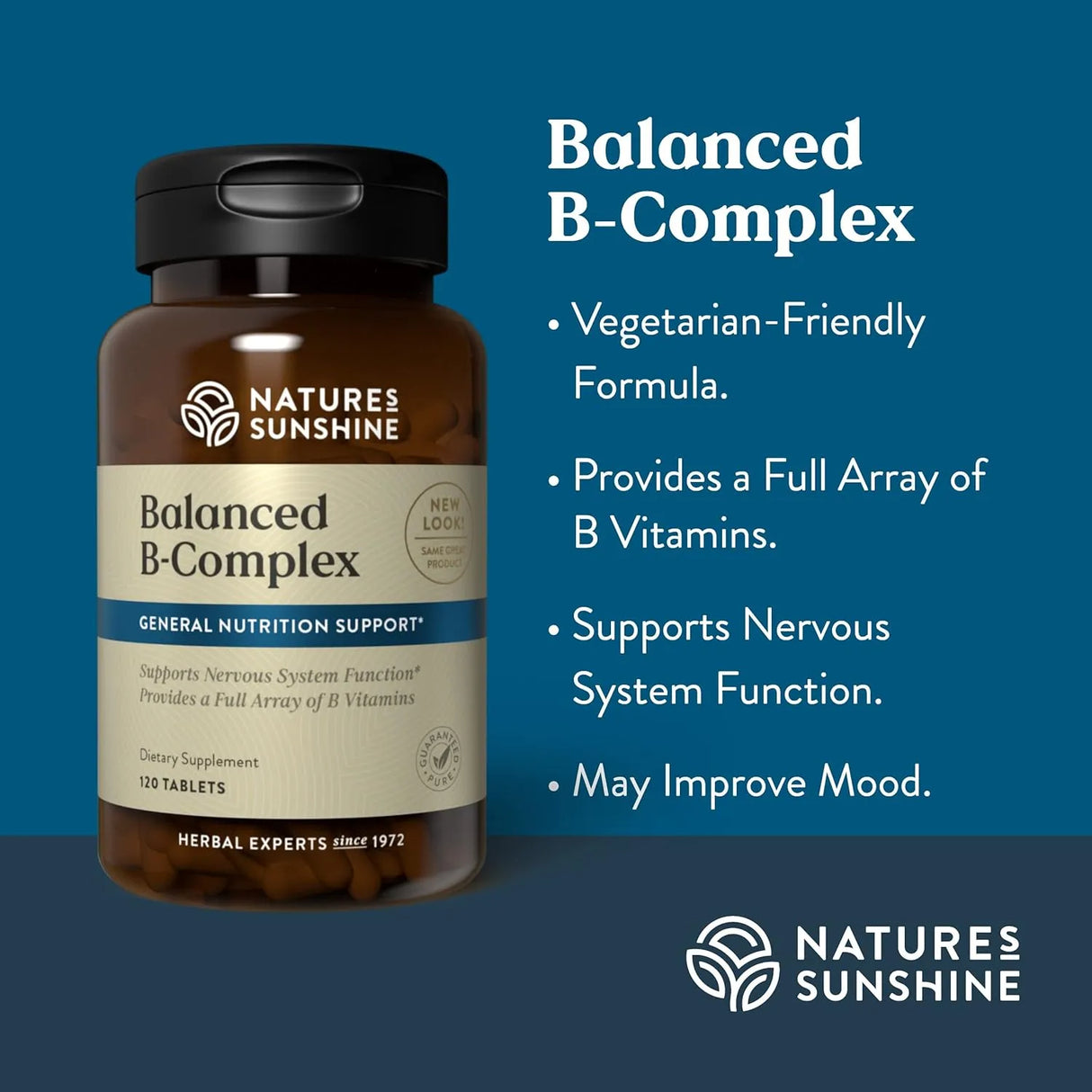NATURES SUNSHINE - Nature's Sunshine Balanced B Complex 120 Tabletas - The Red Vitamin MX - Suplementos Alimenticios - {{ shop.shopifyCountryName }}