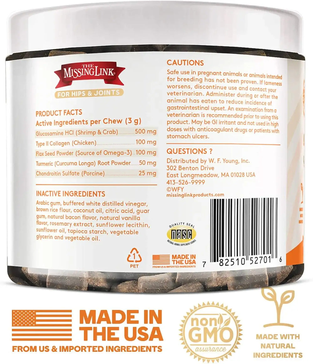 THE MISSING LINK - The Missing Link Collagen Care Hip & Joint Soft Chews 60 Masticables - The Red Vitamin MX - Cuidado De Cadera Y Articulaciones Para Perros - {{ shop.shopifyCountryName }}