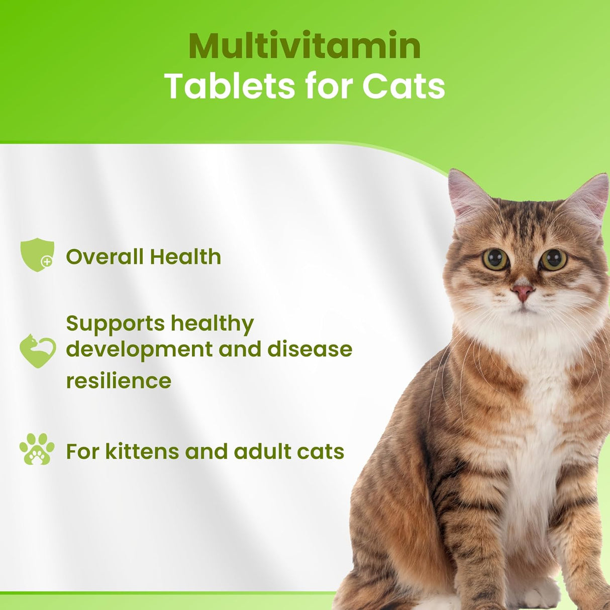 Bio Pet Active VitaliCAT Multivitamin for Cats 150 Tabletas Masticables