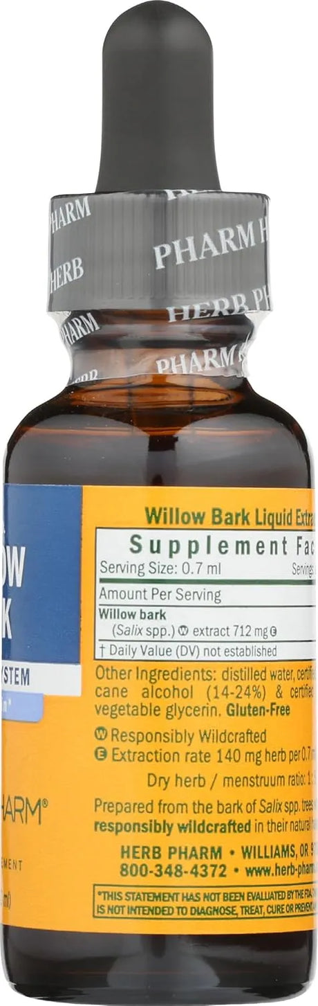 HERB PHARM - Herb Pharm Willow Bark Liquid Extract 1 Fl.Oz. - The Red Vitamin MX - Suplementos Alimenticios - {{ shop.shopifyCountryName }}