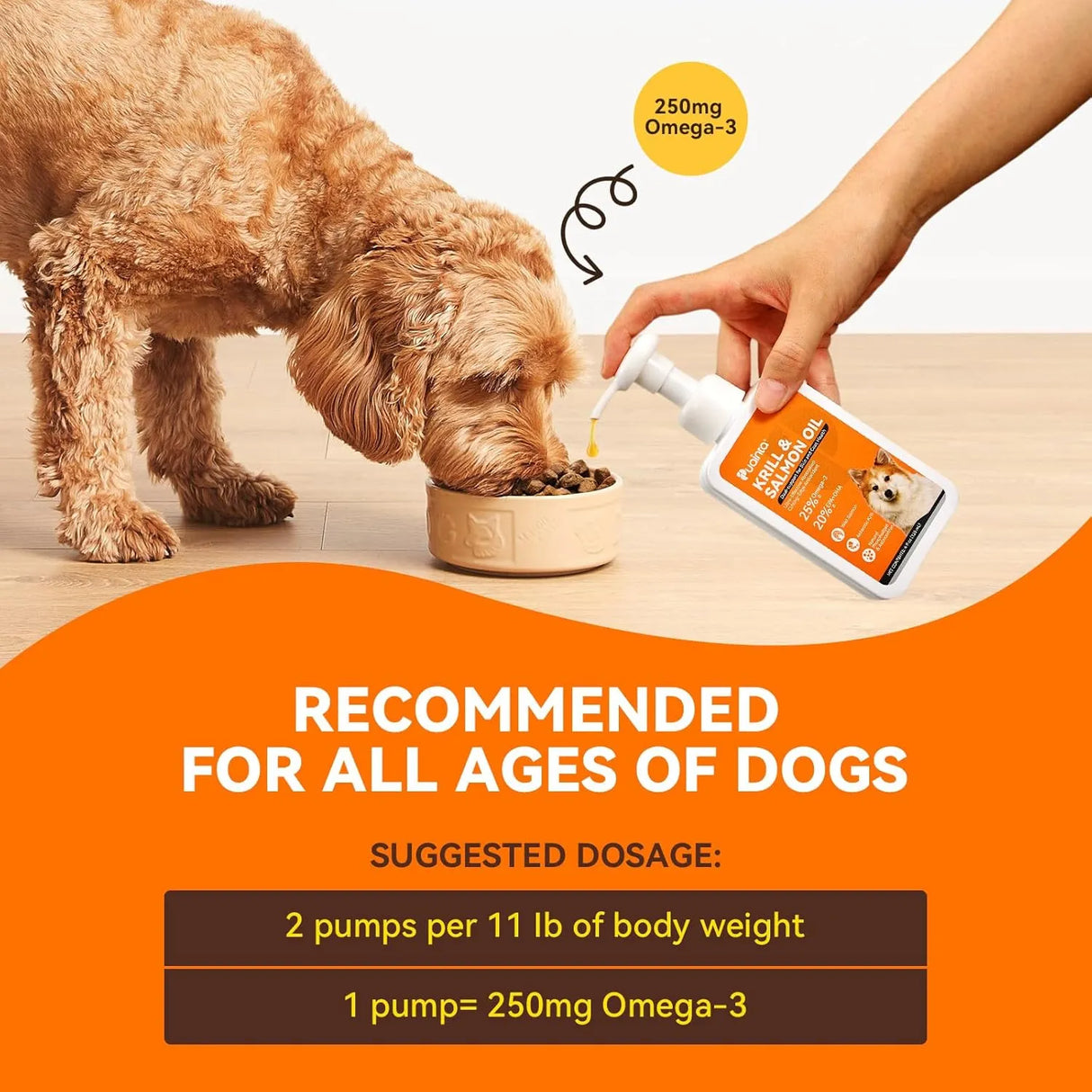 PUAINTA - PUAINTA Fish Oil for Dogs Antarctic Krill & Wild Alaskan Salmon Oil 4 Fl.Oz. - The Red Vitamin MX - Aceite De Pescado Para Perros - {{ shop.shopifyCountryName }}