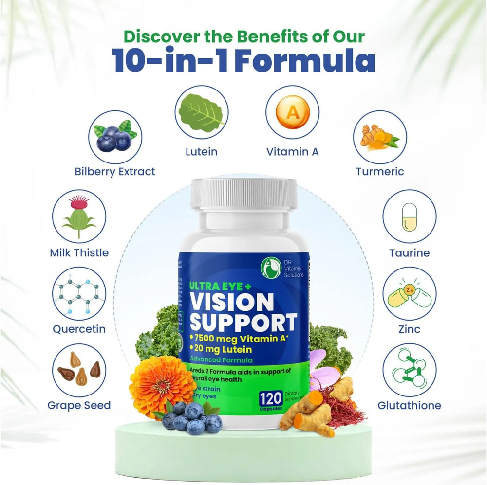 DR VITAMIN SOLUTIONS - DR Vitamin Solutions Vision Support Eye Vitamins for Macular Health 120 Capsulas - The Red Vitamin MX - Suplementos Alimenticios - {{ shop.shopifyCountryName }}