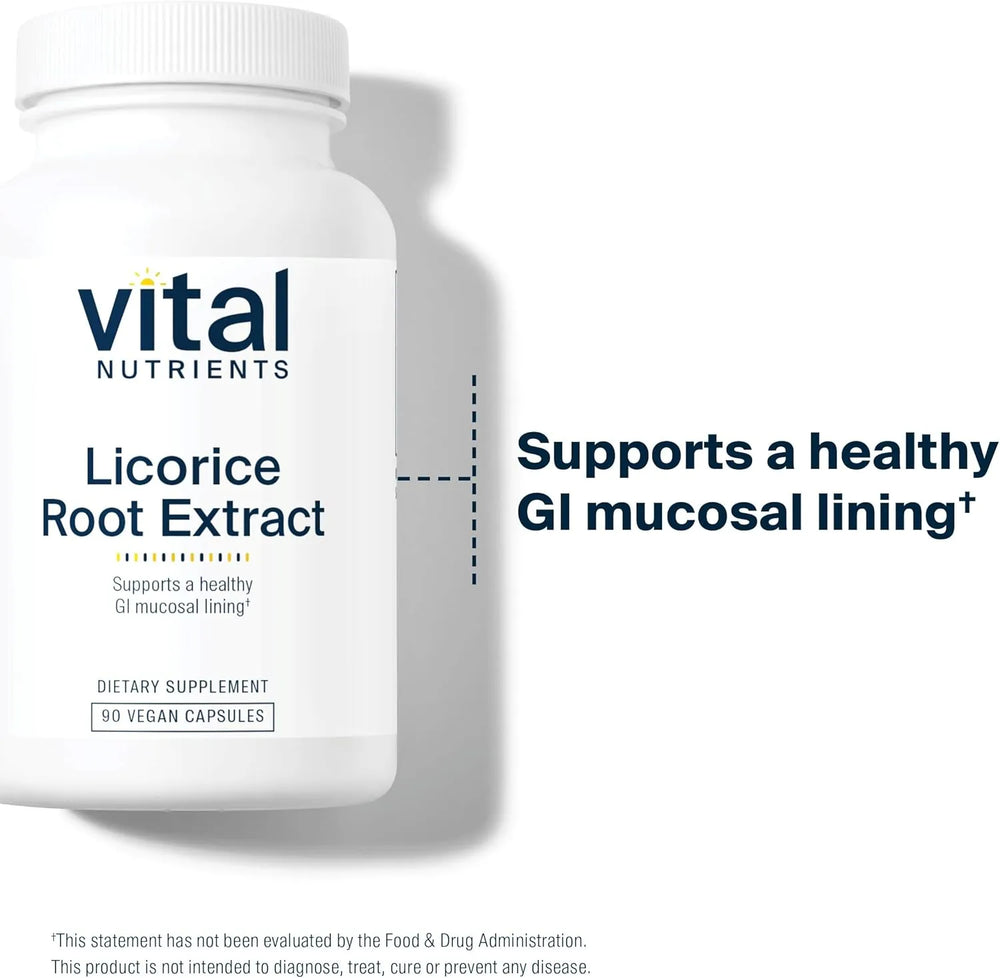 VITAL NUTRIENTS - Vital Nutrients Licorice Root 90 Capsulas - The Red Vitamin MX - Suplementos Alimenticios - {{ shop.shopifyCountryName }}