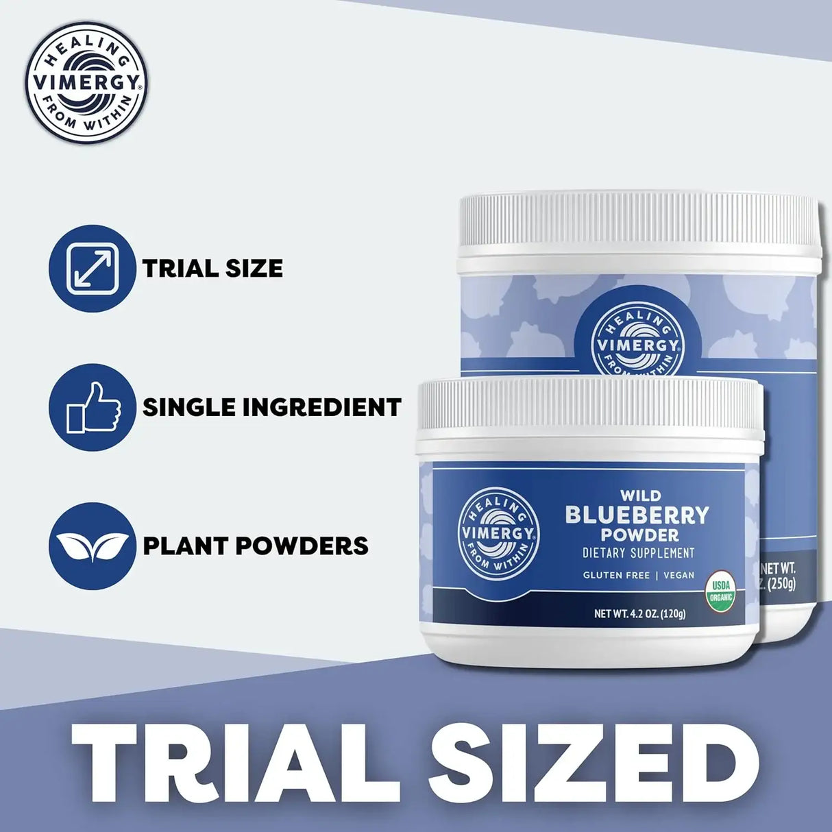 VIMERGY - Vimergy Wild Blueberry Powder 125Gr. - The Red Vitamin MX - Suplementos Alimenticios - {{ shop.shopifyCountryName }}