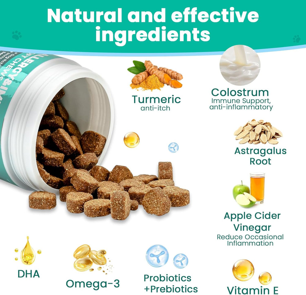 VUN Dog Allergy Relief Chews 100 Masticables