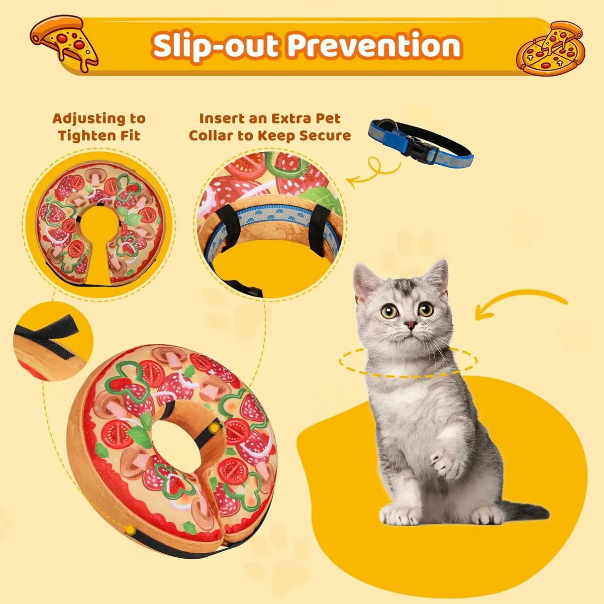 GRAND LINE - Grand Line Pizza Inflatable Collar SMALL - The Red Vitamin MX - Collares y Conos De Recuperación Para Perros - {{ shop.shopifyCountryName }}