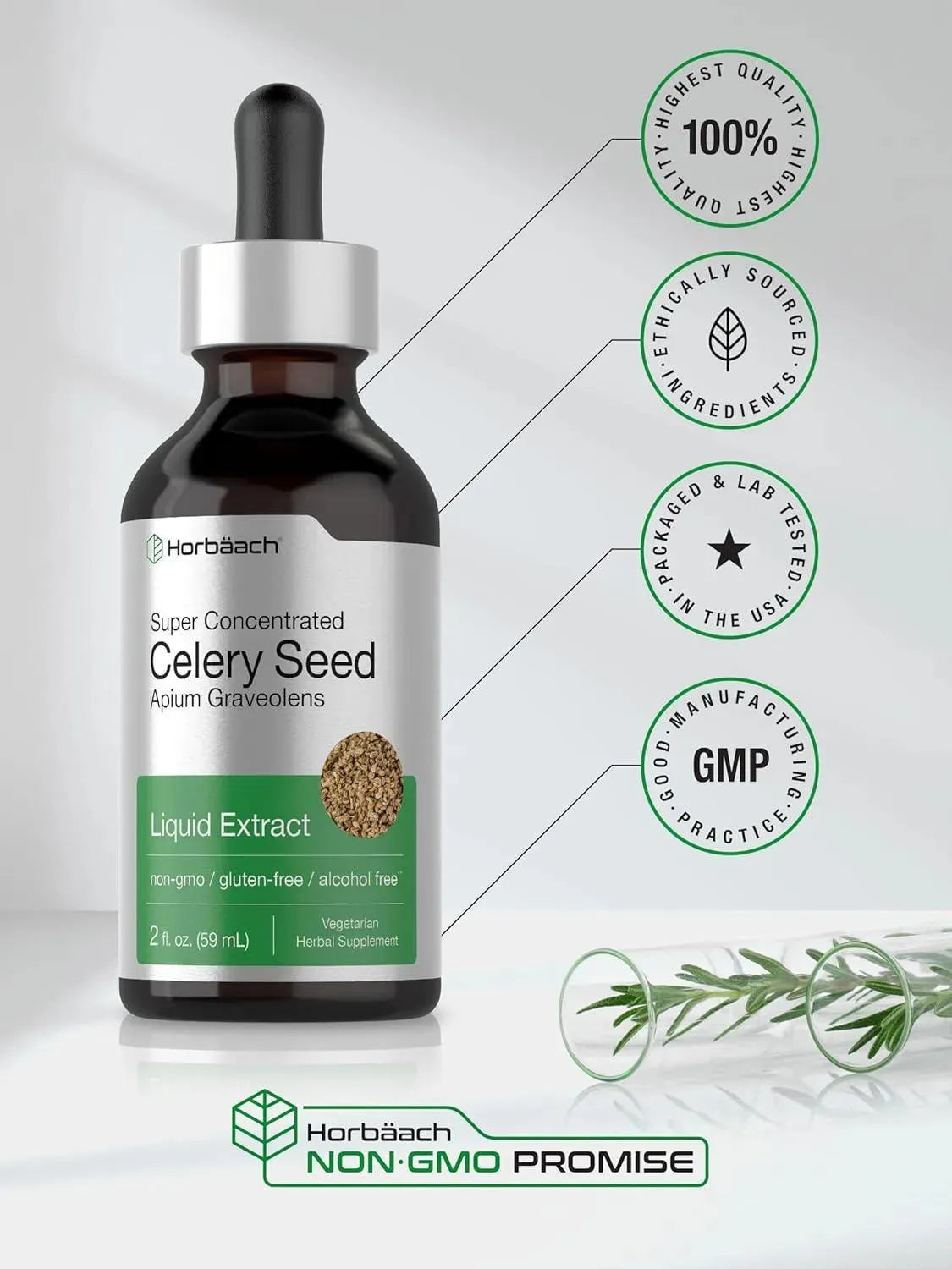 HORBAACH - Horbaach Celery Seed Extract Liquid Drops 2 Fl.Oz. - The Red Vitamin MX - Suplementos Alimenticios - {{ shop.shopifyCountryName }}