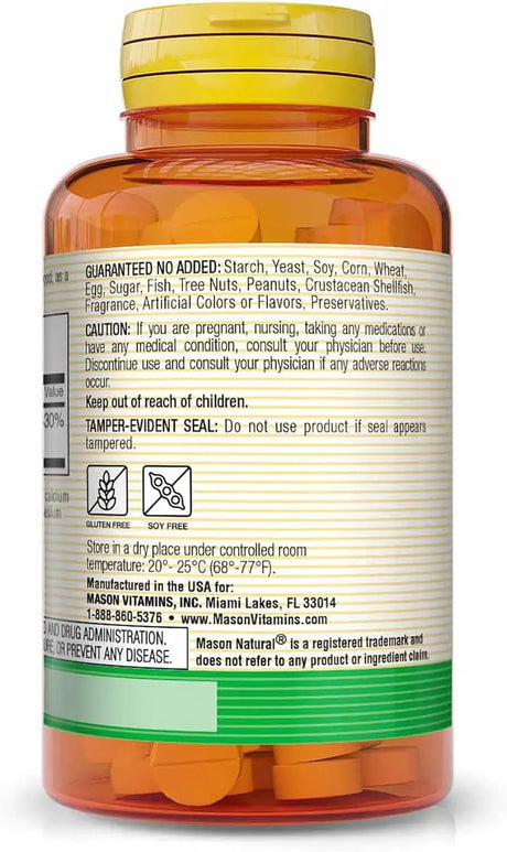 MASON NATURAL - MASON NATURAL Folic Acid 800mcg 100 Tabletas 3 Pack - The Red Vitamin MX - Suplementos Alimenticios - {{ shop.shopifyCountryName }}
