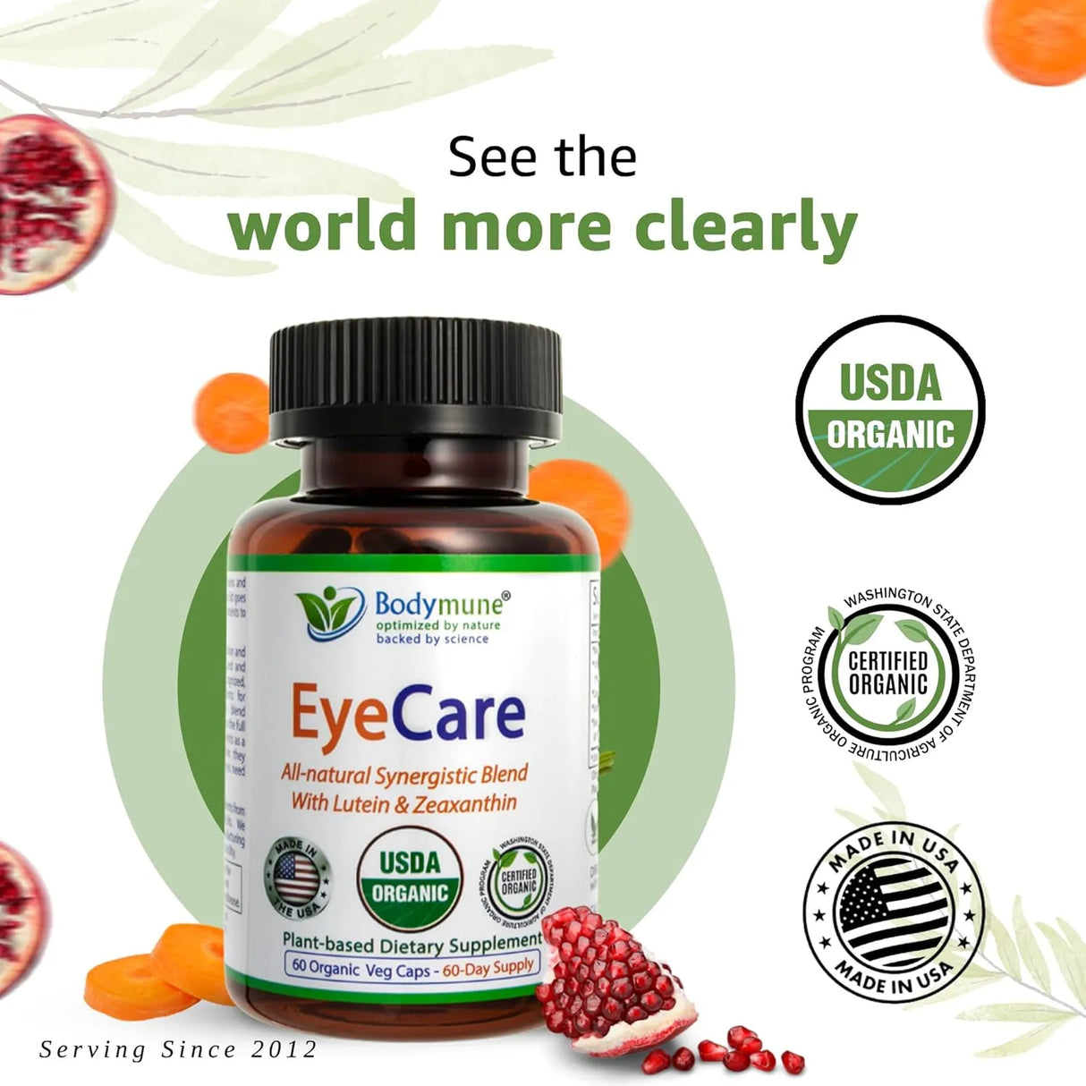 BODYMUNE - Bodymune EyeCare Eye Health Lutein Zeaxanthin 60 Capsulas - The Red Vitamin MX - Suplementos Alimenticios - {{ shop.shopifyCountryName }}