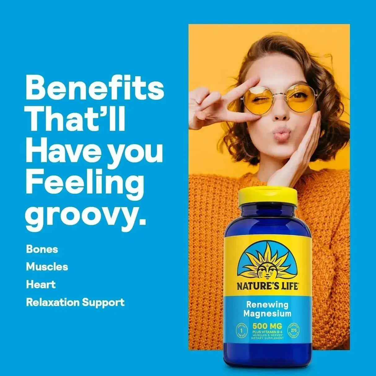 NATURE'S LIFE - Nature’s Life Renewing Magnesium 500Mg. 275 Capsulas - The Red Vitamin MX - Suplementos Alimenticios - {{ shop.shopifyCountryName }}