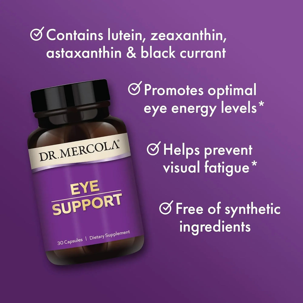 DR MERCOLA - Dr. Mercola Eye Support 30 Capsulas - The Red Vitamin MX - Suplementos Alimenticios - {{ shop.shopifyCountryName }}