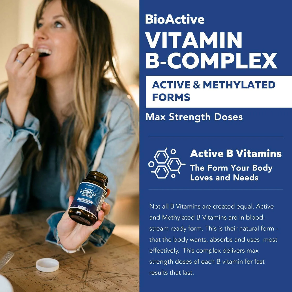 TRIQUETRA - Triquetra Health BioActive Vitamin B Complex 60 Capsulas - The Red Vitamin MX - Suplementos Alimenticios - {{ shop.shopifyCountryName }}