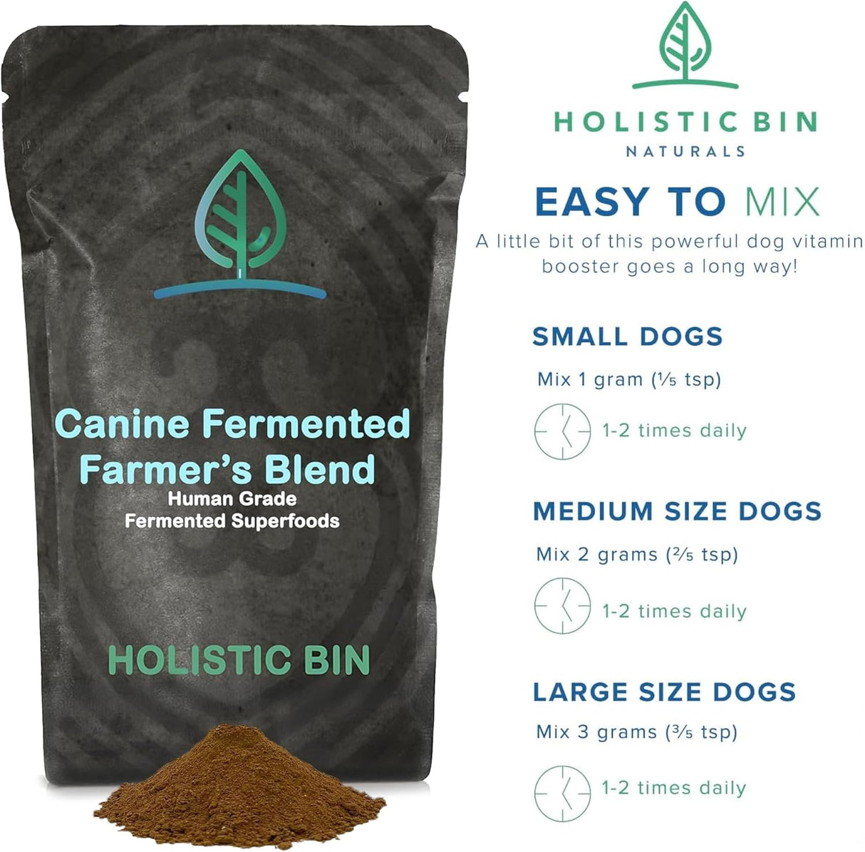 HOLISTIC BIN - HOLISTIC BIN Canine Fermented Farm Supplement Powder 50Gr. - The Red Vitamin MX - Suplementos Herbales Para Perros - {{ shop.shopifyCountryName }}