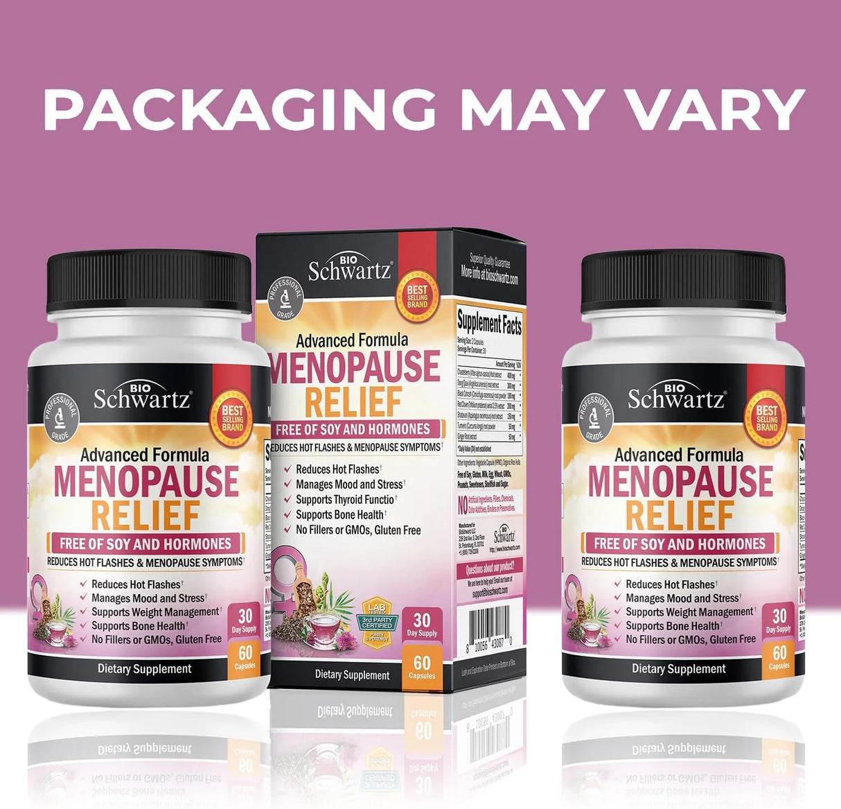 BIO SCHWARTZ - BioSchwartz Menopause Relief 60 Capsulas - The Red Vitamin MX - Suplementos Alimenticios - {{ shop.shopifyCountryName }}