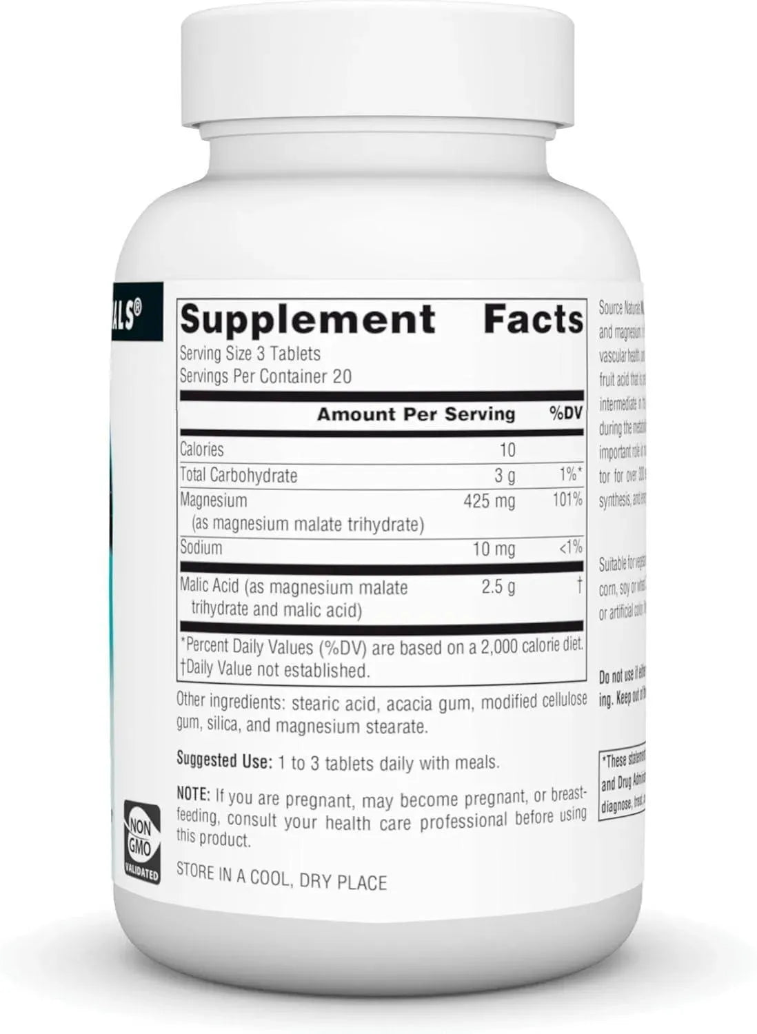 SOURCE NATURALS - Source Naturals Malic Acid 2500Mg. 60 Tabletas - The Red Vitamin MX - Suplementos Alimenticios - {{ shop.shopifyCountryName }}