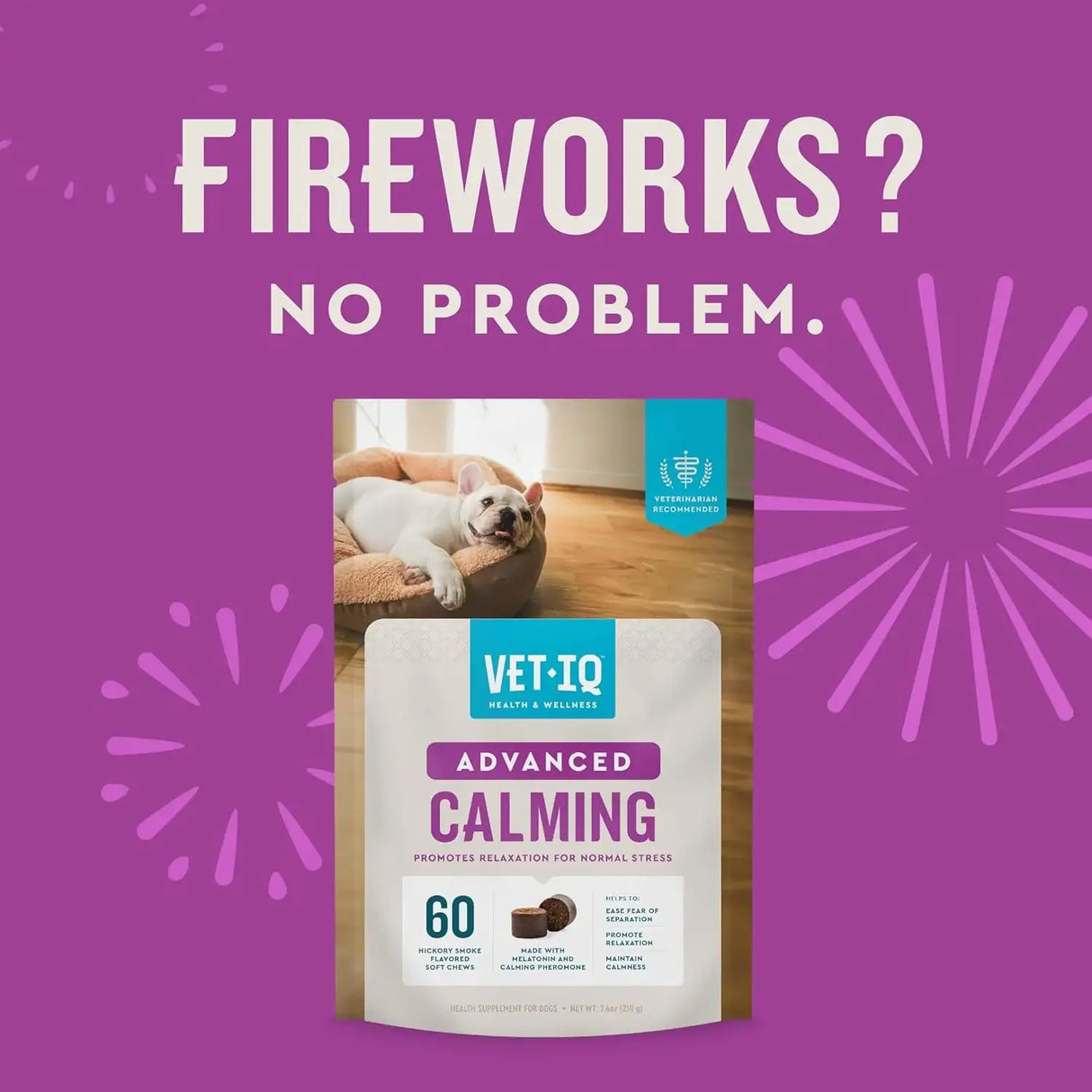VETIQ - VetIQ Advanced Calming Support Supplement for Dogs 60 Masticables - The Red Vitamin MX - Relajantes Para Perros - {{ shop.shopifyCountryName }}