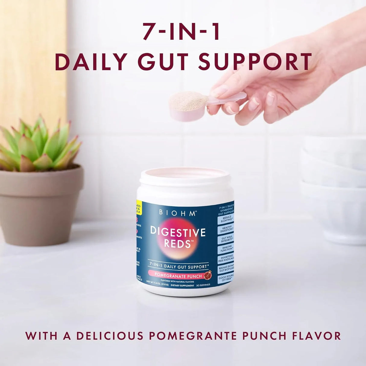 BIOHM - BIOHM Digestive Reds Powder 30 Servicios Pomegrante Punch 210Gr. - The Red Vitamin MX - Suplementos Alimenticios - {{ shop.shopifyCountryName }}