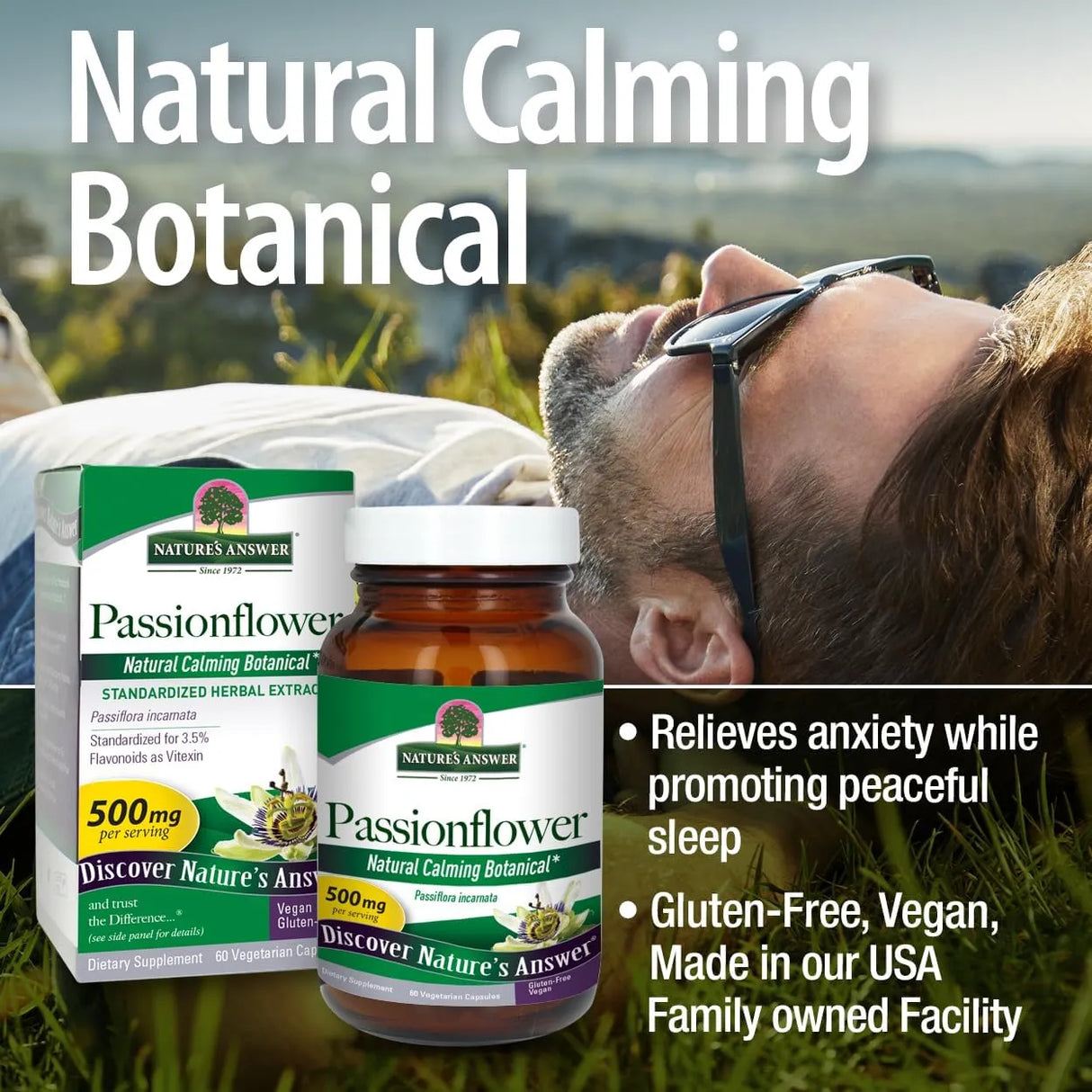 NATURE´S ANSWER - Nature's Answer Passion Flower 500Mg. 60 Capsulas - The Red Vitamin MX - Suplementos Alimenticios - {{ shop.shopifyCountryName }}