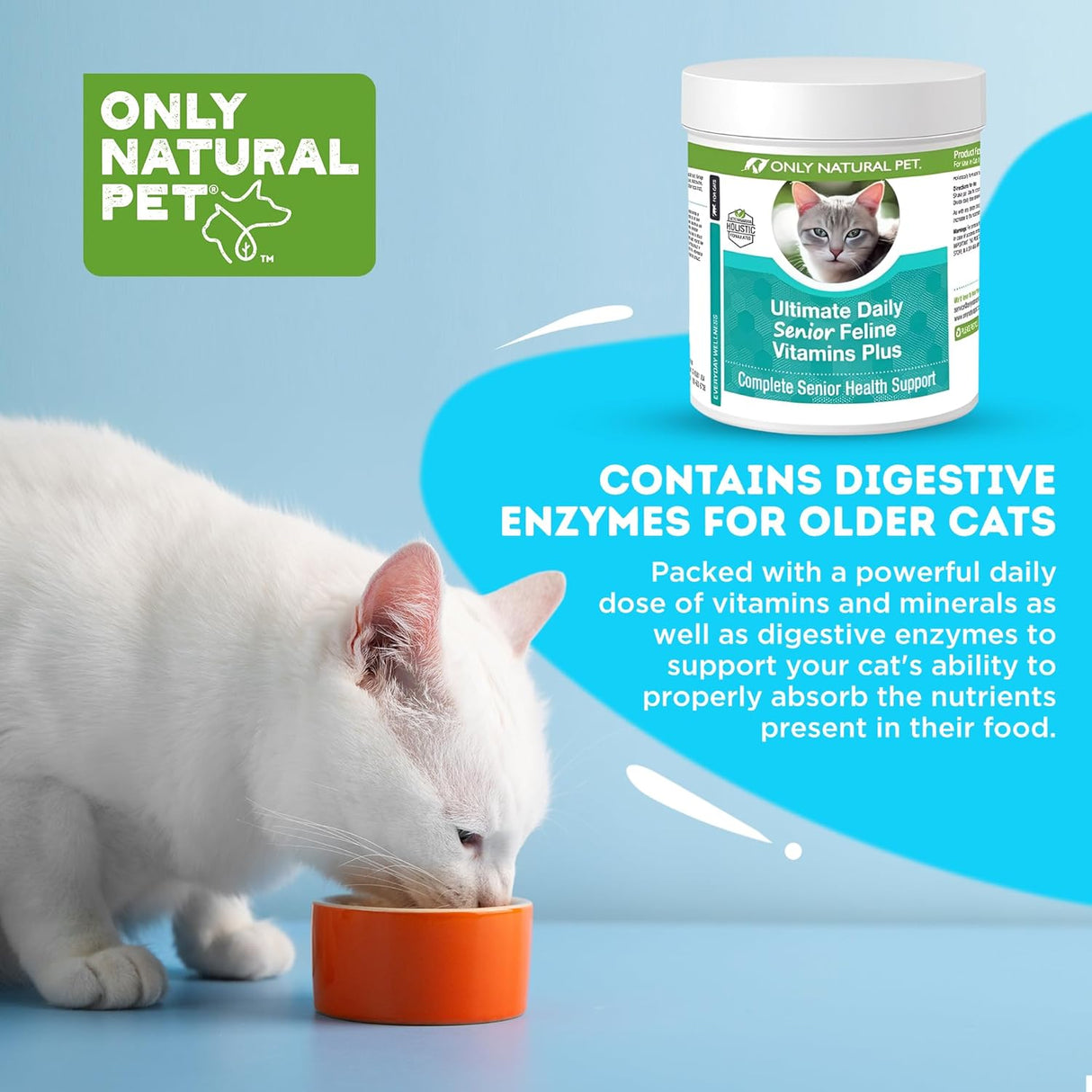 Only Natural Pet Ultimate Daily Senior Feline Multivitamin 90Gr.