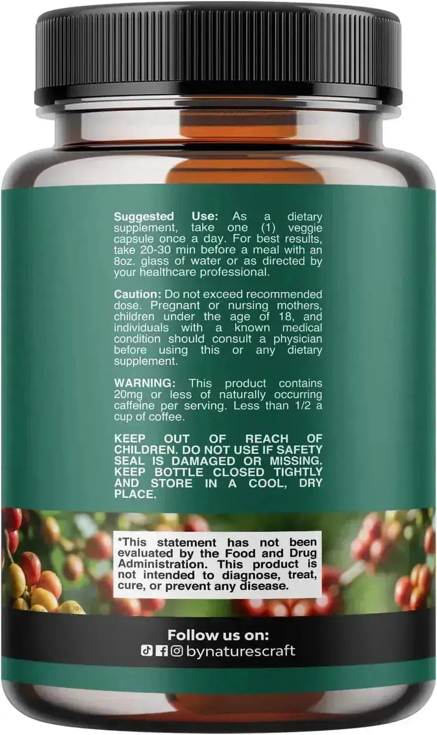 NATURES CRAFT - Natures Craft Green Coffee Bean Extract 60 Capsulas - The Red Vitamin MX - Suplementos Alimenticios - {{ shop.shopifyCountryName }}