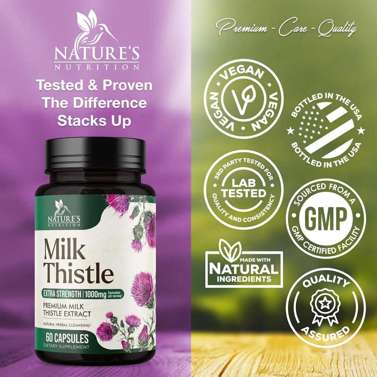 NATURE'S NUTRITION - Nature's Nutrition Milk Thistle 1000Mg. 60 Capsulas - The Red Vitamin MX - Suplementos Alimenticios - {{ shop.shopifyCountryName }}