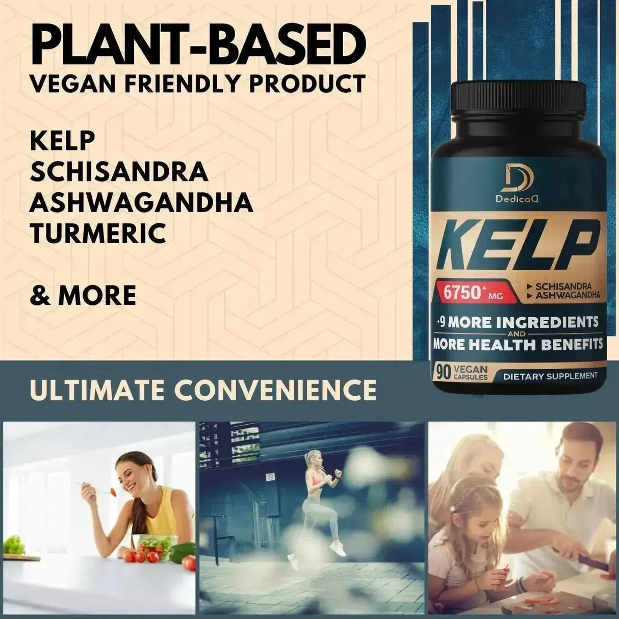 DEDICAD - DEDICAD 10in1 Kelp Supplement 6750Mg. 90 Capsulas - The Red Vitamin MX - Suplementos Alimenticios - {{ shop.shopifyCountryName }}