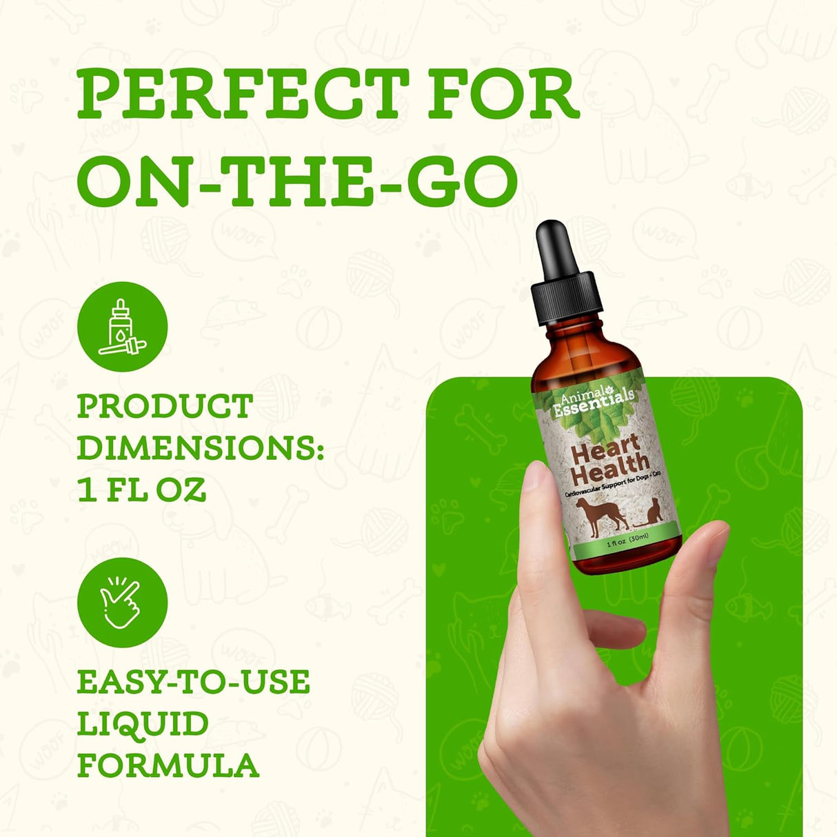 Animal Essentials Heart Health for Dogs & Cats 1 Fl.Oz.