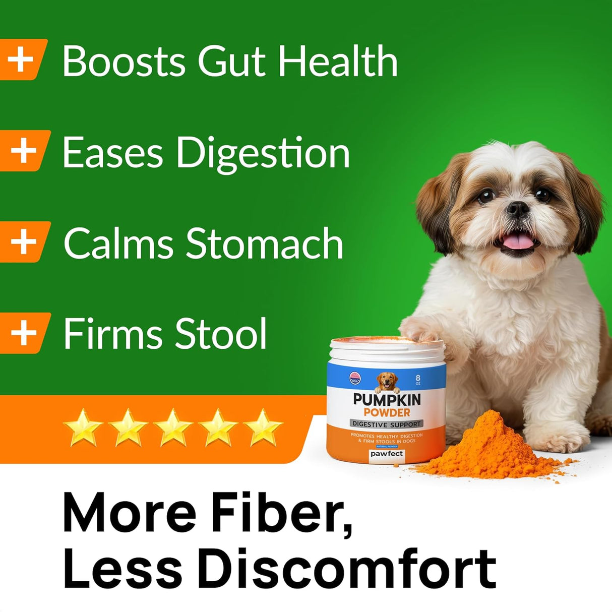 PAWFECTCHEW Pumpkin Powder for Dogs 8 Oz.