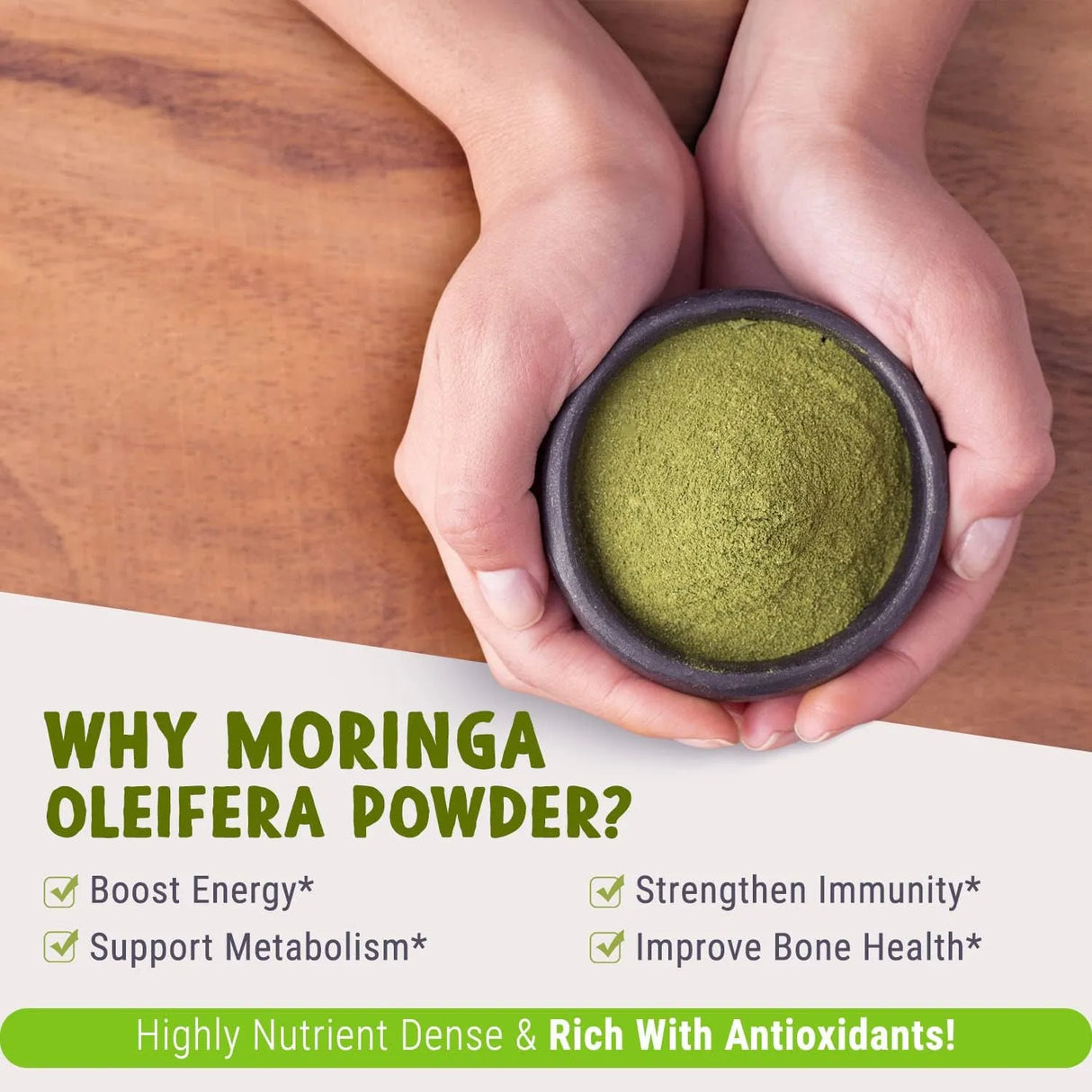 MAJU SUPERFOODS - MAJU's Organic Moringa Powder 453Gr. - The Red Vitamin MX - Suplementos Alimenticios - {{ shop.shopifyCountryName }}