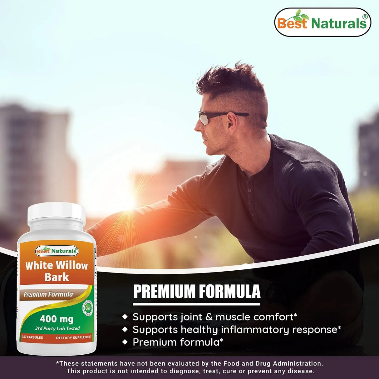 BEST NATURALS - Best Naturals White Willow Bark 400Mg. 180 Capsulas - The Red Vitamin MX - Suplementos Alimenticios - {{ shop.shopifyCountryName }}