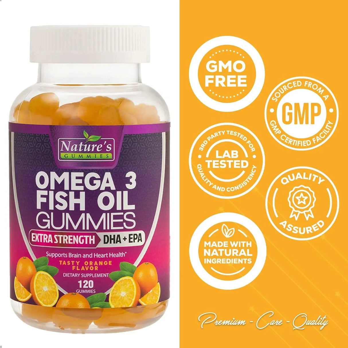 NATURE'S NUTRITION - Nature's Nutrition Omega 3 Fish Oil Gummies 120 Gomitas - The Red Vitamin MX - Suplementos Alimenticios - {{ shop.shopifyCountryName }}