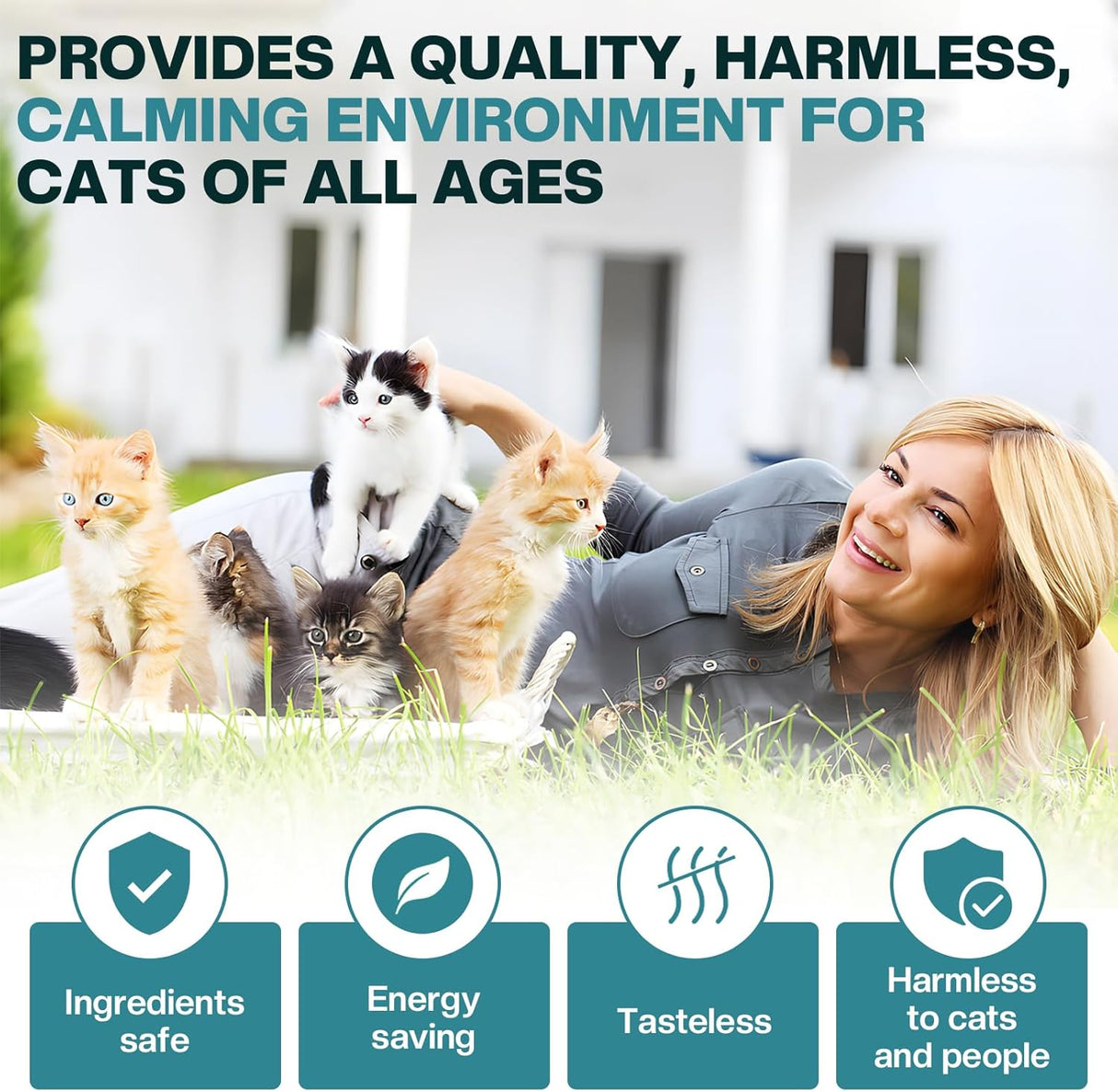 LIWENQI Cat Calming Diffuser 6 in 1 Multicat Calming Pheromones Kit