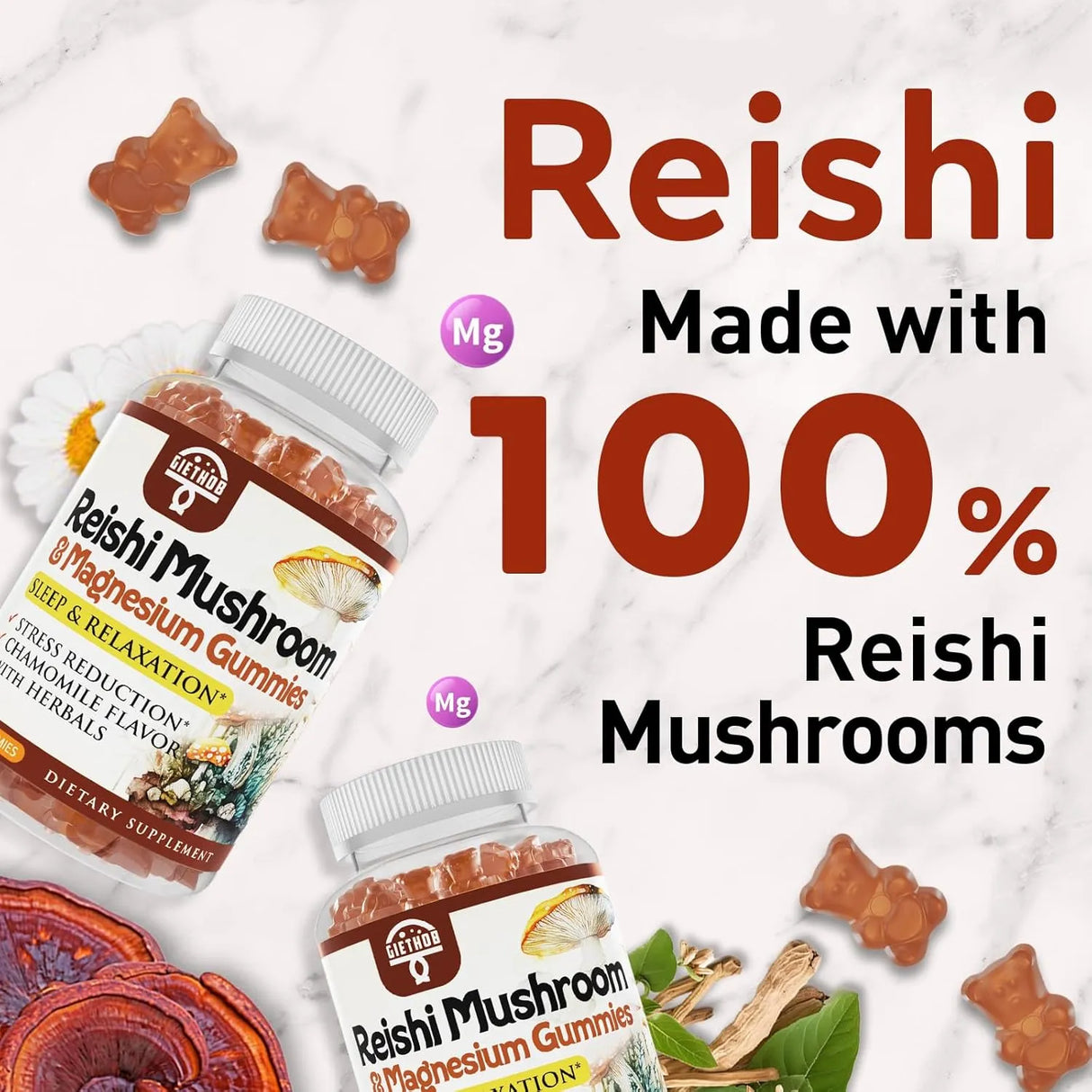JORRWATEE - Jorrwatee Reishi Mushroom Gummies 60 Gomitas - The Red Vitamin MX - Suplementos Alimenticios - {{ shop.shopifyCountryName }}