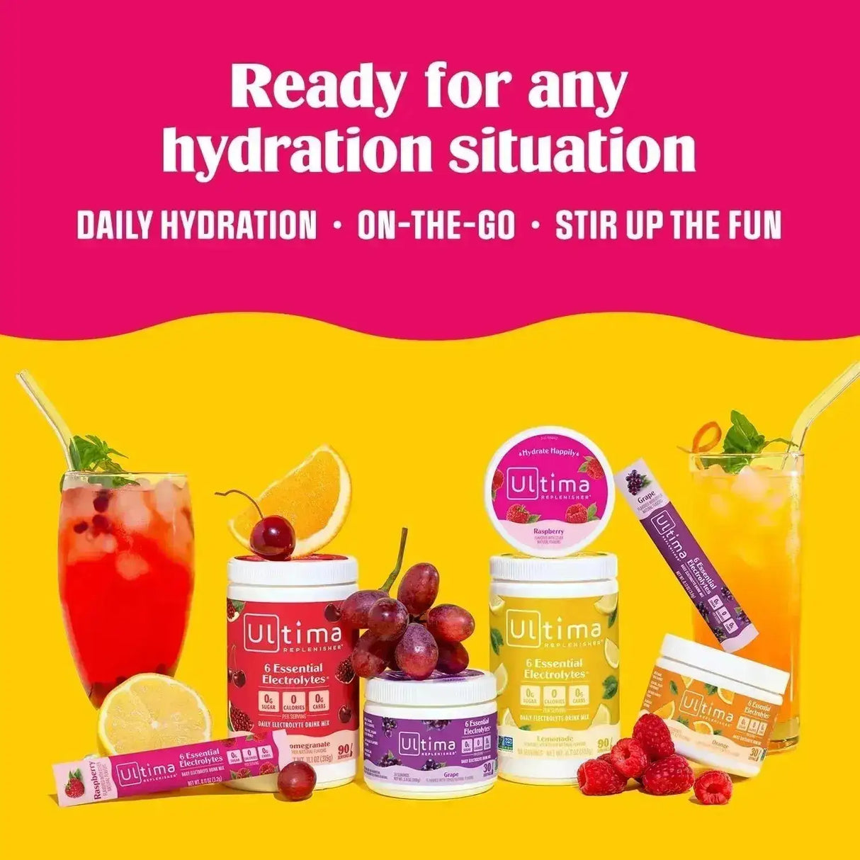 ULTIMA - Ultima Replenisher Daily Electrolyte Drink Mix Pink Lemonade 90 Servicios 297Gr. - The Red Vitamin MX - Suplementos Alimenticios - {{ shop.shopifyCountryName }}