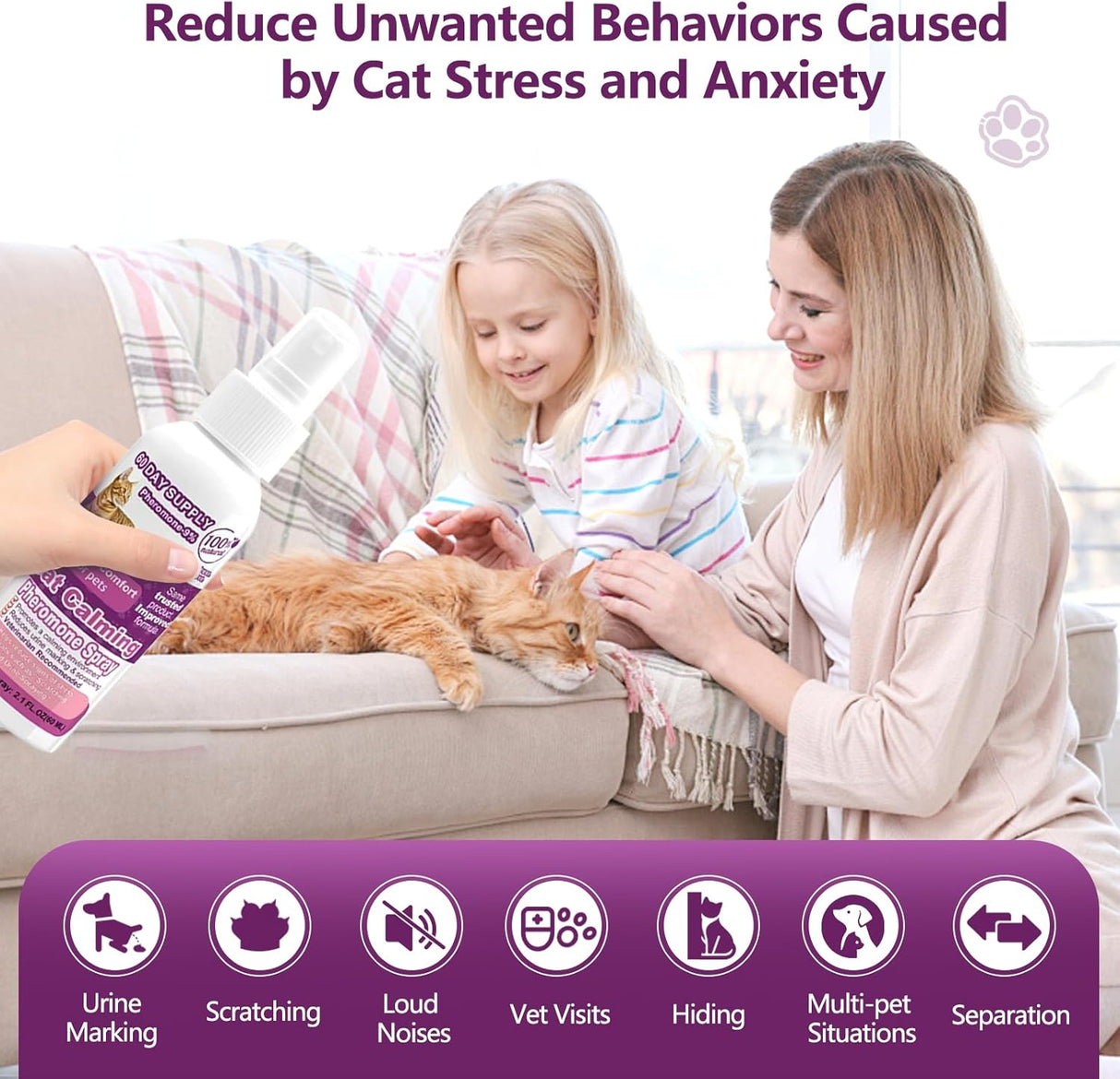 Virtual Crash Cat Calming Pheromone Spray 60Ml.