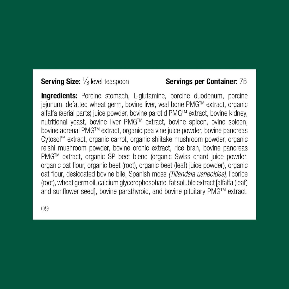 Standard Process Canine Enteric Support 30Gr.