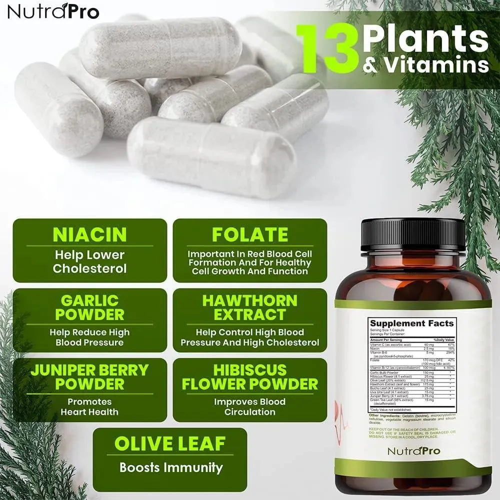 NUTRAPRO - NutraPro Heart Health Blood Pressure Support 90 Capsulas - The Red Vitamin MX - Suplementos Alimenticios - {{ shop.shopifyCountryName }}