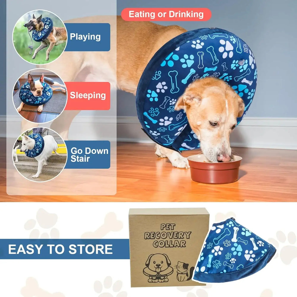 BEAUTYZOO - BEAUTYZOO Inflatable Donut Collar NAVY BLUE XLARGE - The Red Vitamin MX - Collares y Conos De Recuperación Para Perros - {{ shop.shopifyCountryName }}