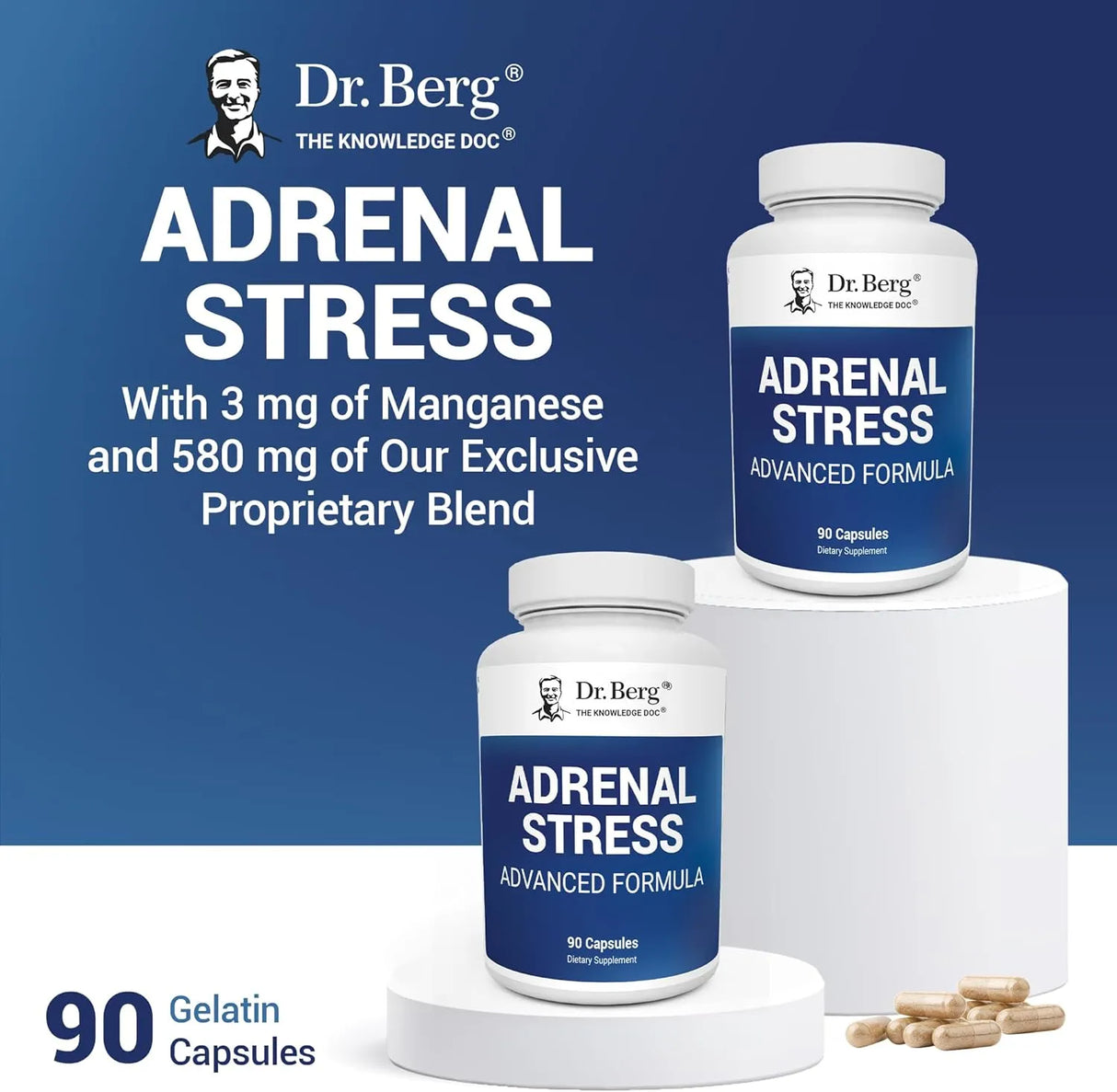 DR. BERG - Dr. Berg’s Adrenal Stress Advanced Formula 90 Capsulas - The Red Vitamin MX - Suplementos Alimenticios - {{ shop.shopifyCountryName }}