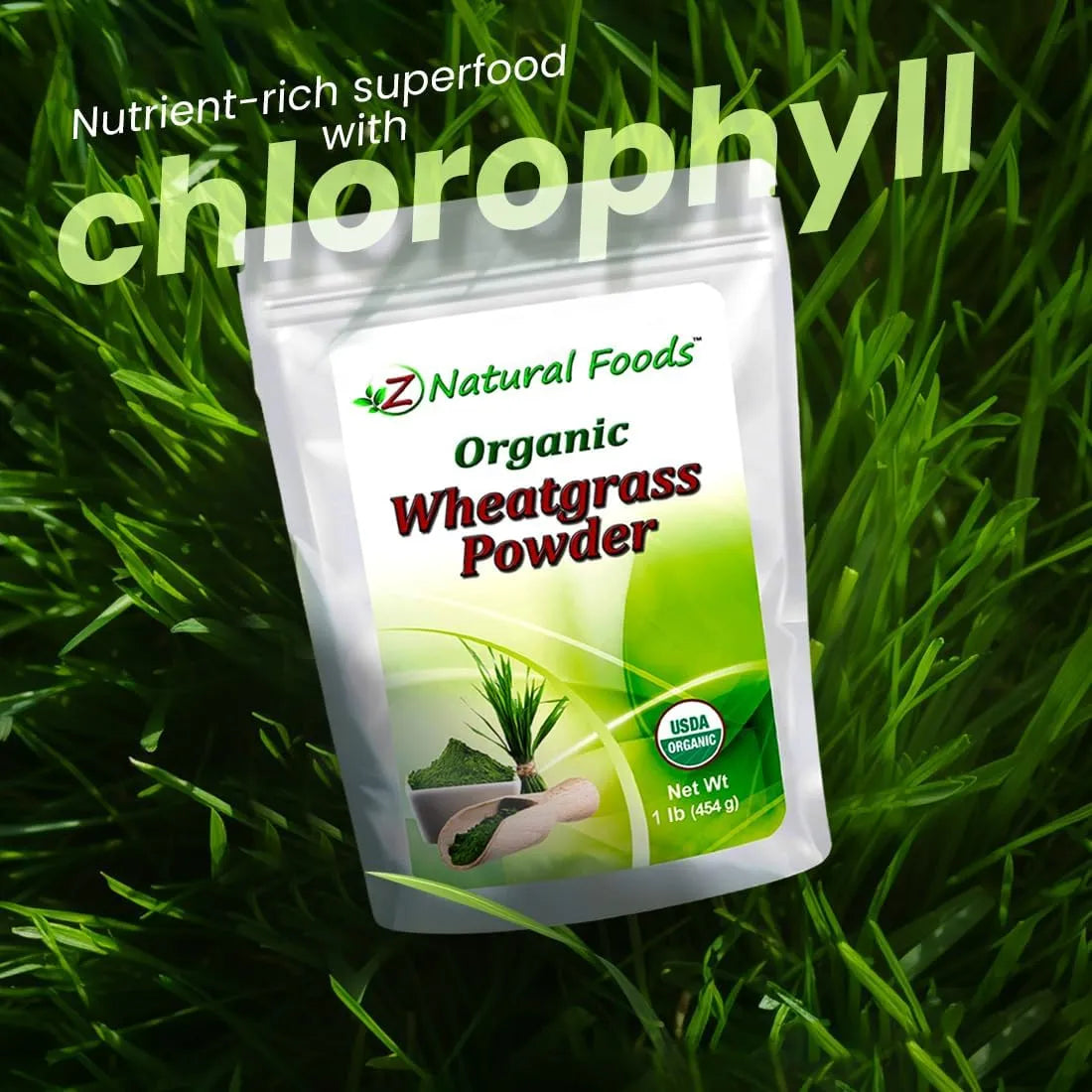 Z NATURAL FOODS - Z Natural Foods Organic Wheatgrass Powder 454Gr. - The Red Vitamin MX - Suplementos Alimenticios - {{ shop.shopifyCountryName }}
