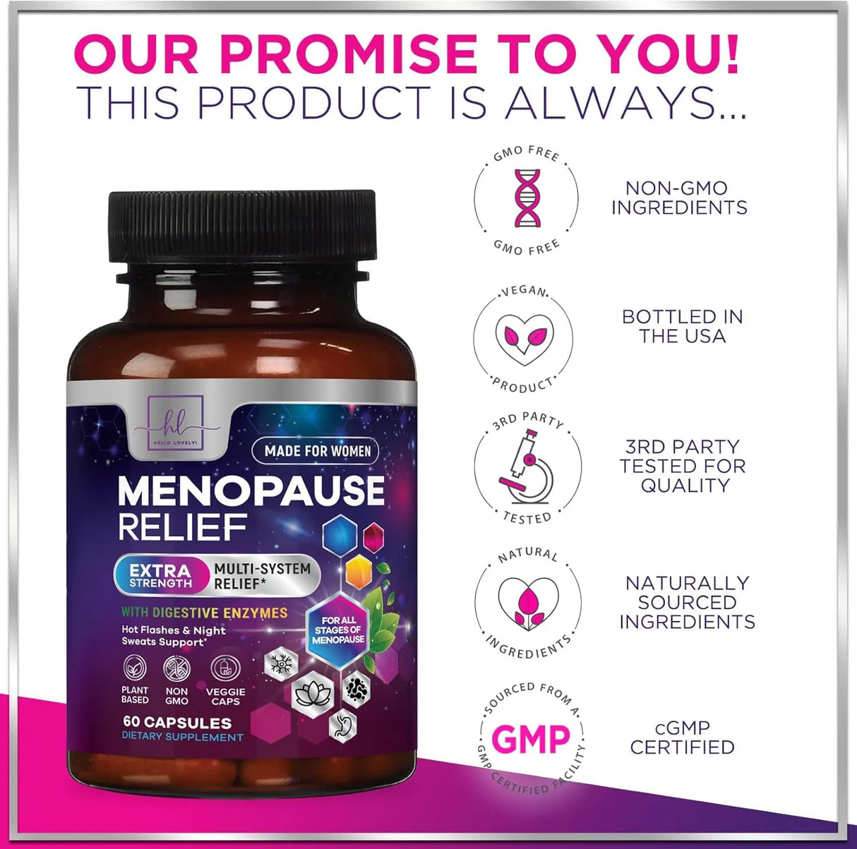 HELLO LOVELY! - Hello Lovely! Menopause Relief 60 Capsulas - The Red Vitamin MX - Suplementos Alimenticios - {{ shop.shopifyCountryName }}