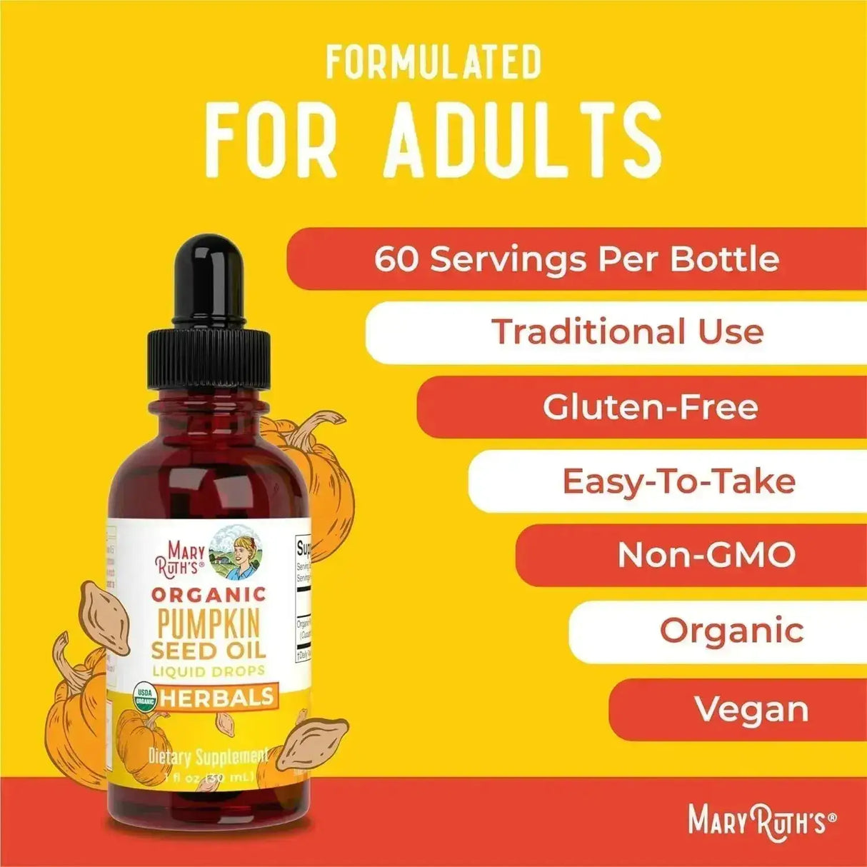 MARY RUTH ORGANICS - MaryRuth Organics Pumpkin Seed Oil Cold Pressed 1 Fl.Oz. - The Red Vitamin MX - Suplementos Alimenticios - {{ shop.shopifyCountryName }}