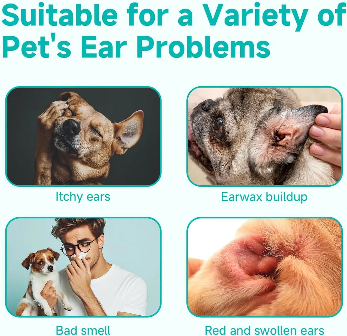 LULUMONSTER - LULUMONSTER Ear Cleaner Finger Wipes for Dog & Cat Unscented 50 Toallitas - The Red Vitamin MX - Cuidado Del Oído De Perros - {{ shop.shopifyCountryName }}