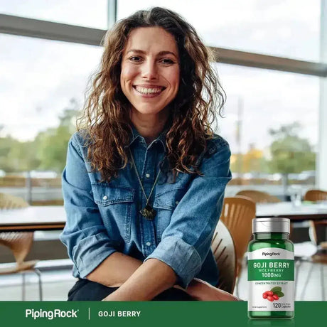 PIPING ROCK - Piping Rock Goji Berry 1000Mg. 120 Capsulas - The Red Vitamin MX - Suplementos Alimenticios - {{ shop.shopifyCountryName }}