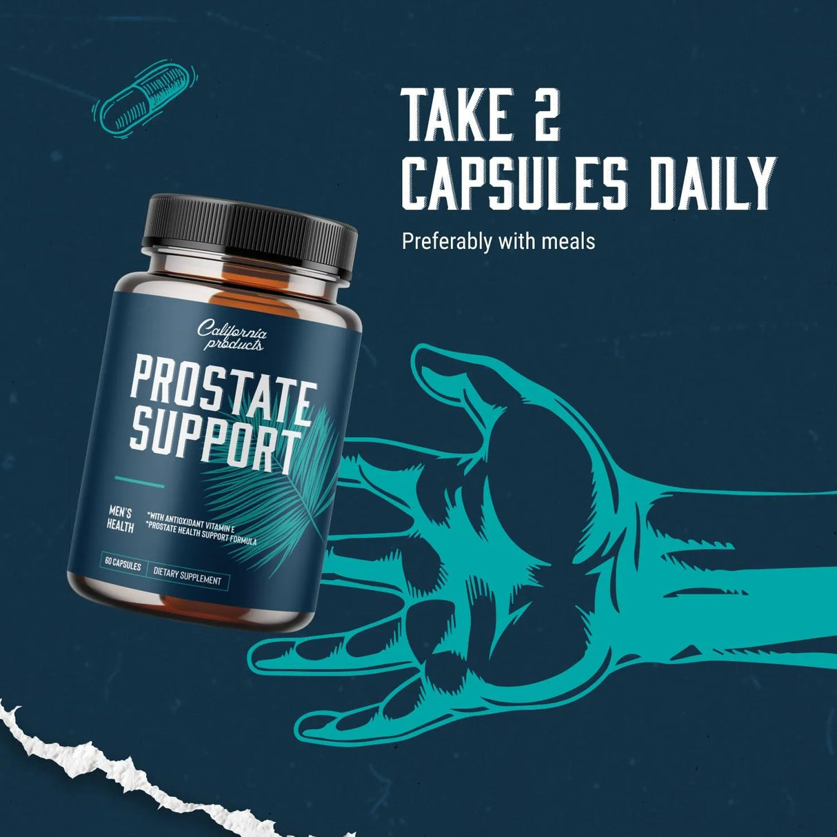 CALIFORNIA PRODUCTS - California Products Prostate Support 60 Capsulas - The Red Vitamin MX - Suplementos Alimenticios - {{ shop.shopifyCountryName }}