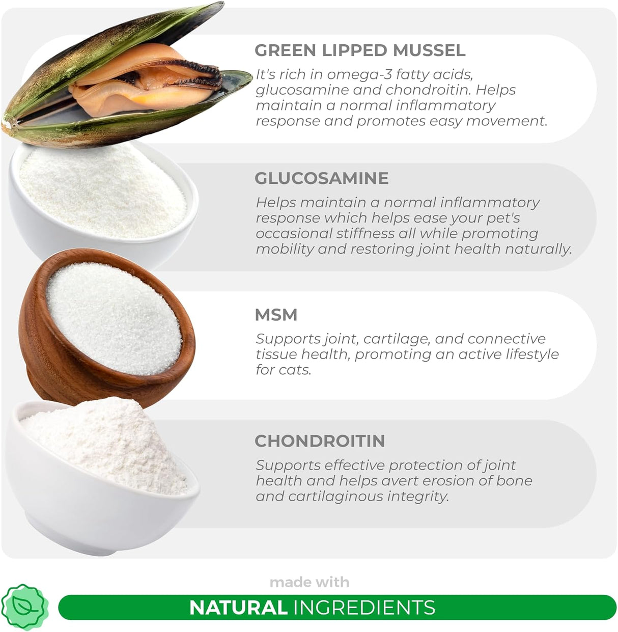 Coco and Luna Hip and Joint Supplement for Cats Powder 120Gr.