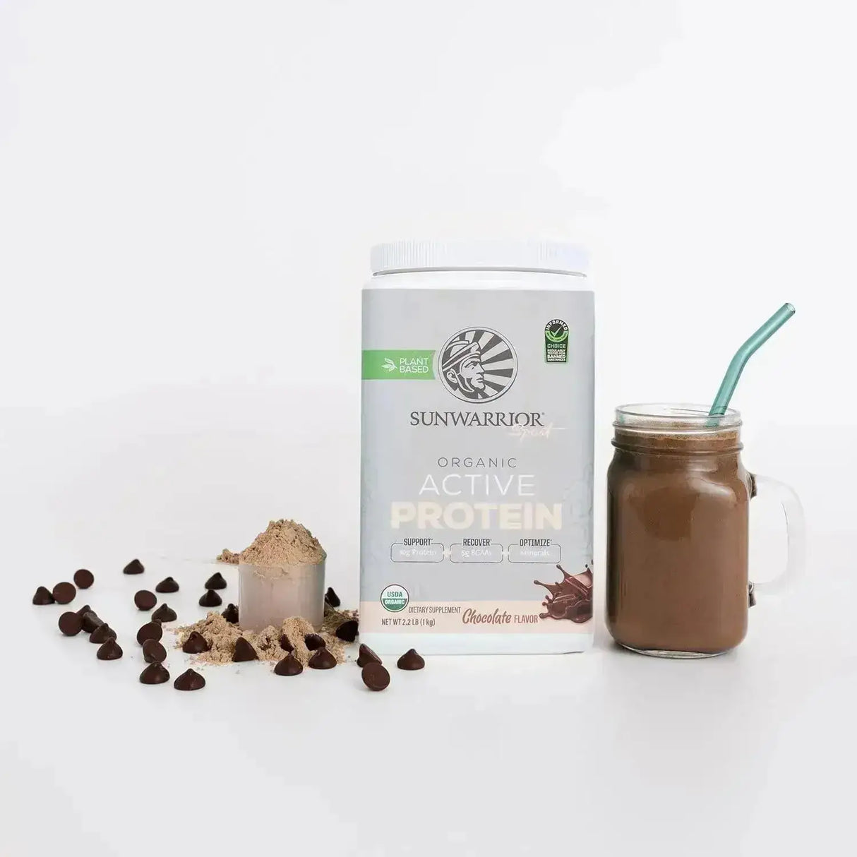SUNWARRIOR - Sunwarrior Vegan Protein Powder Chocolate 20 Servicios 1 Kg. - The Red Vitamin MX - Suplementos Alimenticios - {{ shop.shopifyCountryName }}