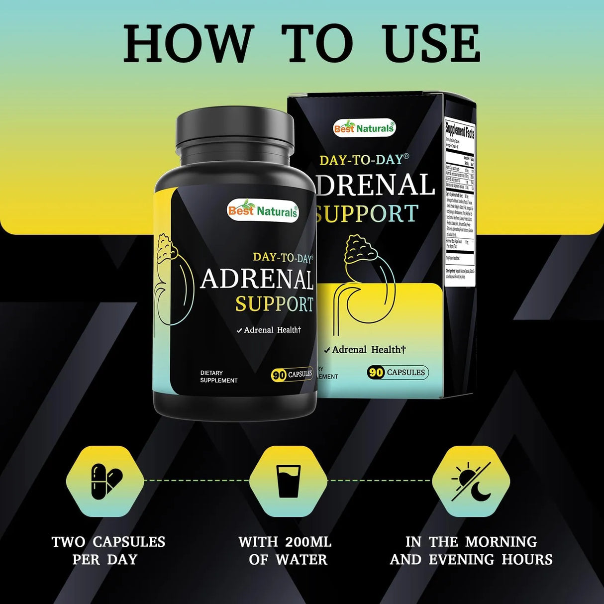 BEST NATURALS - Best Naturals Day-to-Day Adrenal Support 90 Capsulas - The Red Vitamin MX - Suplementos Alimenticios - {{ shop.shopifyCountryName }}
