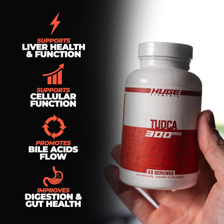 HUGE SUPPLEMENTS - Huge Supplements TUDCA 300Mg. 60 Capsulas - The Red Vitamin MX - Suplementos Alimenticios - {{ shop.shopifyCountryName }}