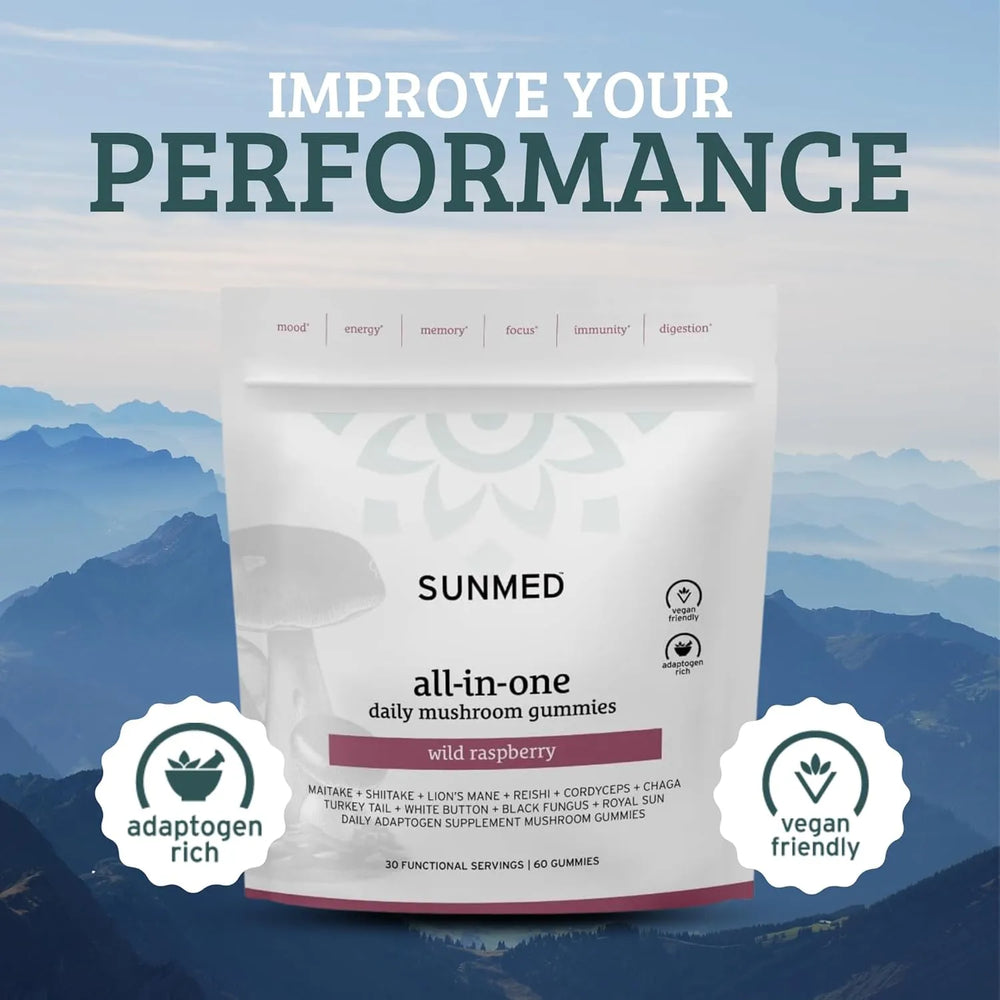 SUNMED - SUNMED All-in-One Mushroom Gummy 60 Gomitas - The Red Vitamin MX - Suplementos Alimenticios - {{ shop.shopifyCountryName }}